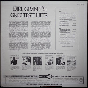 Earl Grant : Earl Grant's Greatest Hits (LP, Comp)