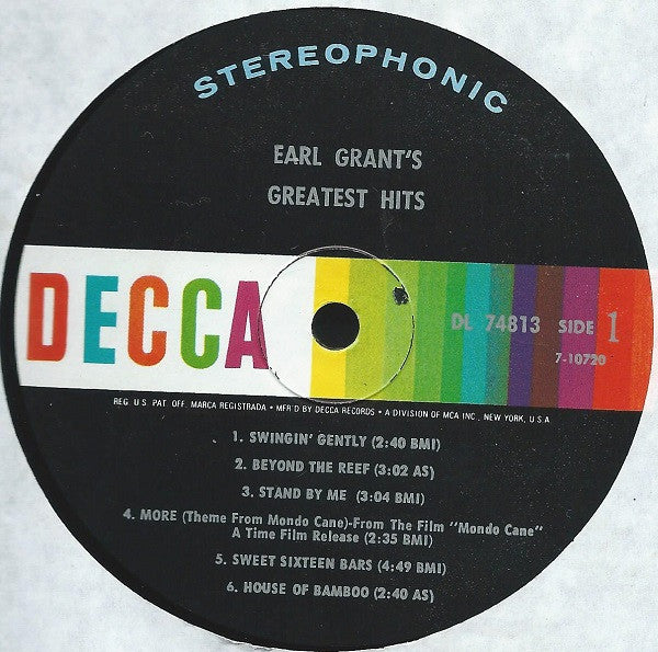 Earl Grant : Earl Grant's Greatest Hits (LP, Comp)