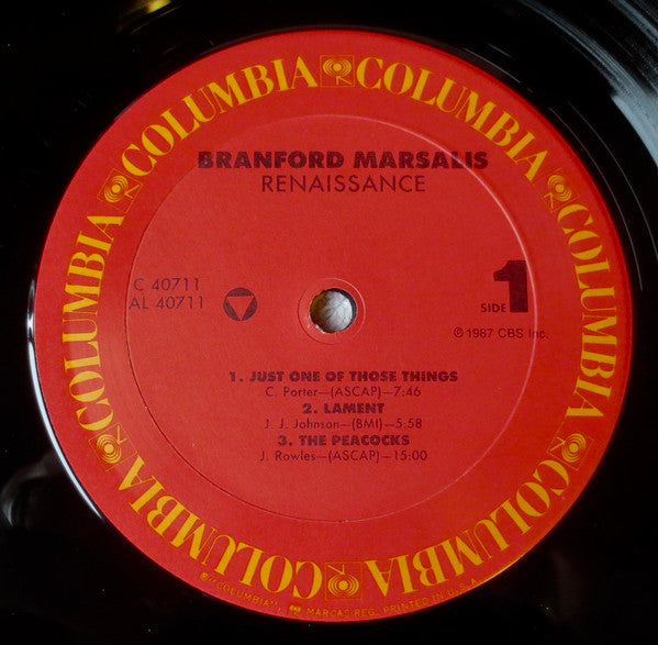 Branford Marsalis : Renaissance (LP, Album)
