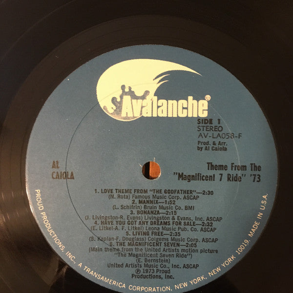 Al Caiola : Theme From The "Magnificent 7 Ride" '73 (LP, Album)