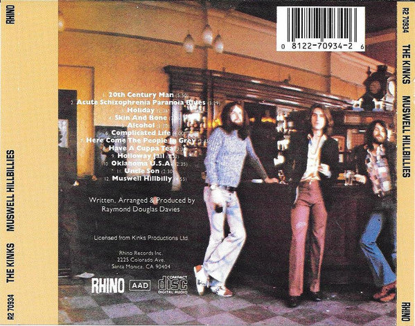 The Kinks : Muswell Hillbillies (CD, Album, RE)