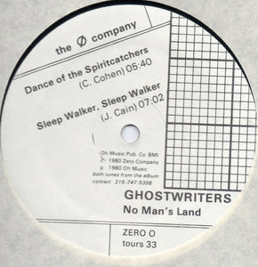 (Ghostwriters)* : Music From No Man's Land (12")