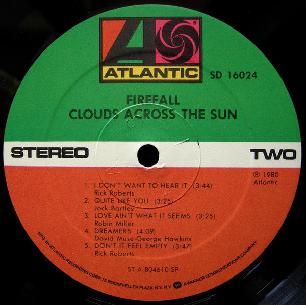 Firefall : Clouds Across The Sun (LP, Album, SP )