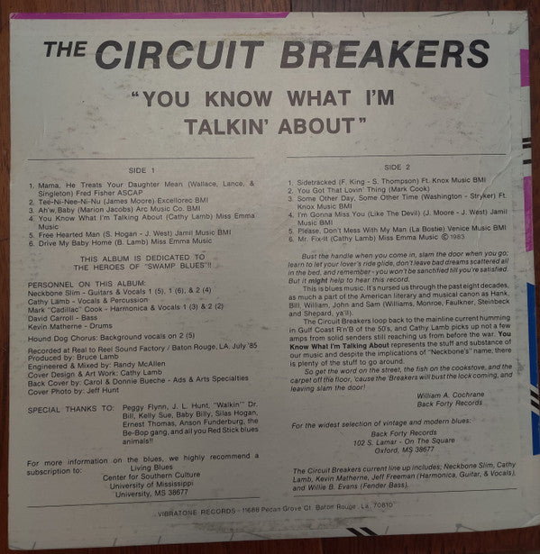 The Circuit Breakers : You Know What I'm Talkin' About! (LP)