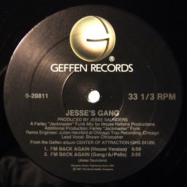 Jesse's Gang : Don't U Care / I'm Back Again (12")