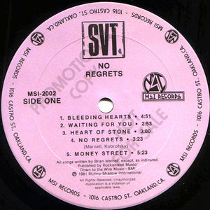 SVT : No Regrets (LP, Album, Promo)