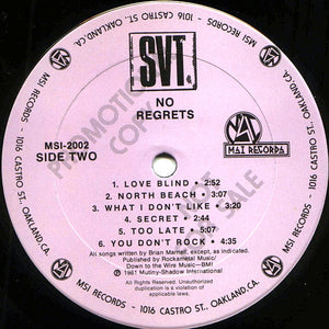 SVT : No Regrets (LP, Album, Promo)
