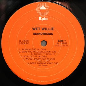 Wet Willie : Manorisms (LP, Album, Pit)