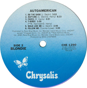 Blondie : Autoamerican (LP, Album, Pit)