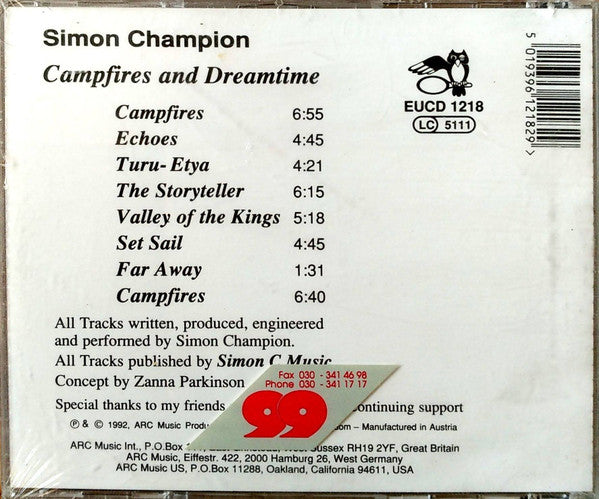 Simon Champion : Campfires And Dreamtime (CD, Album)