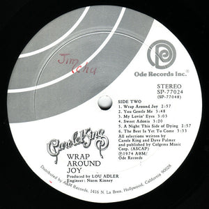 Carole King : Wrap Around Joy (LP, Album, Ter)