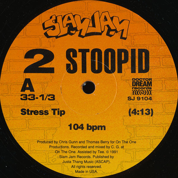 2 Stoopid : A Couple Dope Cuts (12")