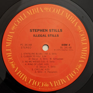 Stephen Stills : Illegal Stills (LP, Album, Pit)