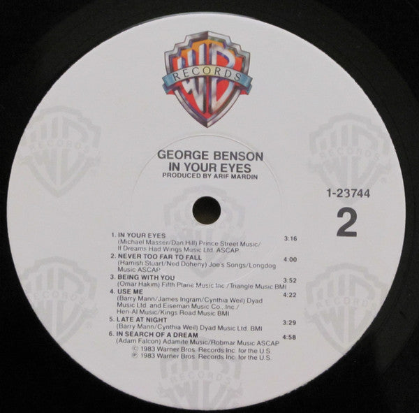 George Benson : In Your Eyes (LP, Album, RE, Jac)