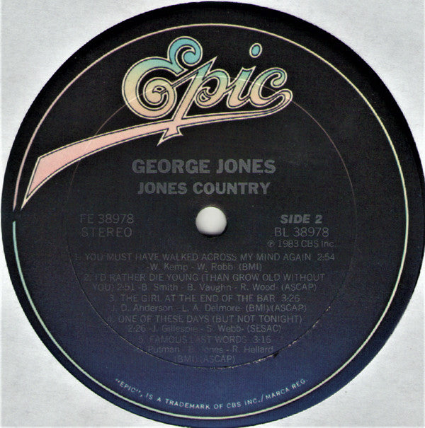 George Jones (2) : Jones Country (LP, Album, Car)