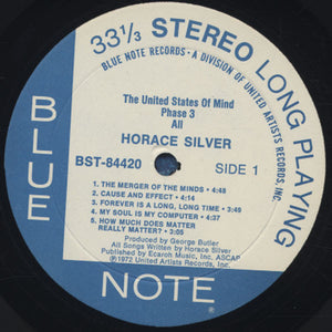Horace Silver Quintet* / Sextet* : All (The United States Of Mind / Phase 3) (LP, Album)