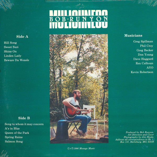 Bob Runyon : Mulishness (LP, Album)