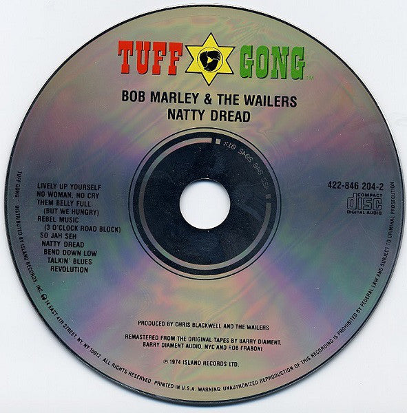Bob Marley & The Wailers : Natty Dread (CD, Album, RE, RM)