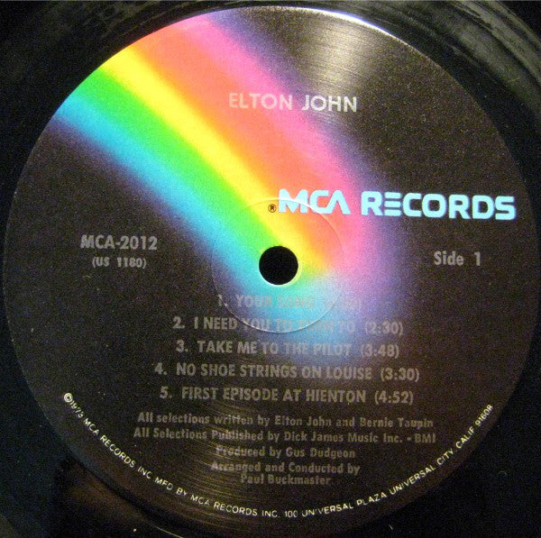 Elton John : Elton John (LP, Album, RE, Pin)