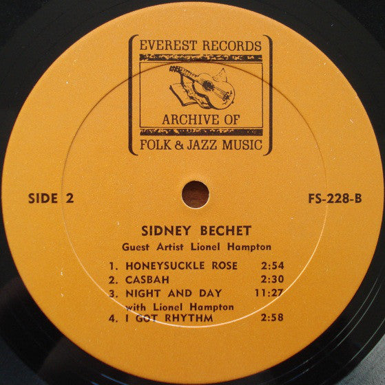 Sidney Bechet Guest Artist Lionel Hampton : Sidney Bechet (LP, Comp, RE)