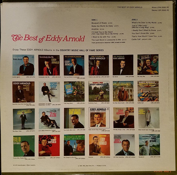 Eddy Arnold : The Best Of Eddy Arnold (LP, Comp, Ind)