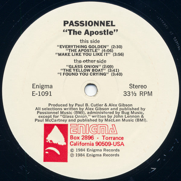 Passionnel : The Apostle (LP)