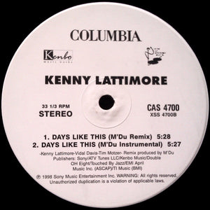 Kenny Lattimore : Days Like This (12")