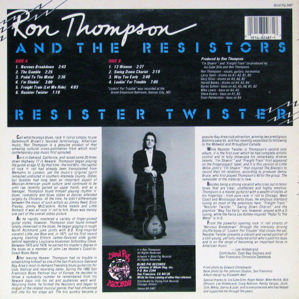 Ron Thompson And The Resistors : Resister Twister (LP, Album)