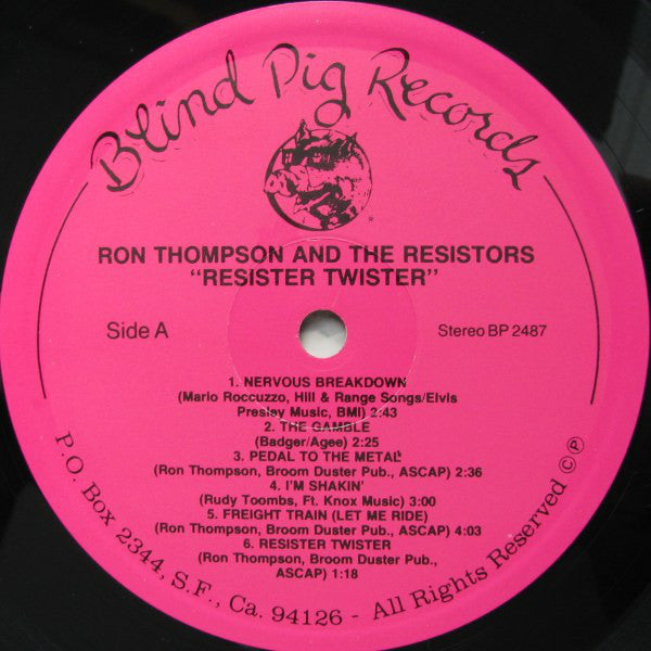 Ron Thompson And The Resistors : Resister Twister (LP, Album)