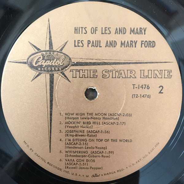 Les Paul & Mary Ford : Hits Of Les And Mary (LP, Comp, Mono)