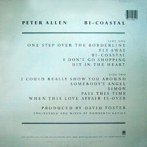 Peter Allen : Bi-Coastal (LP, Album, Ter)