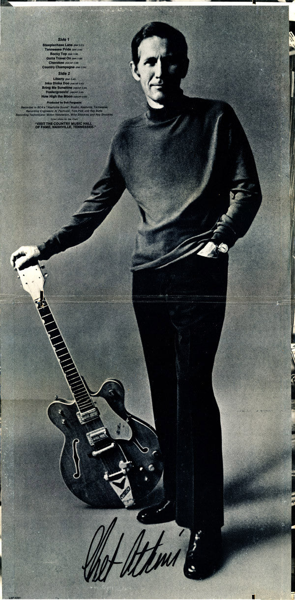 Chet Atkins : Yestergroovin' (LP, Album, Ind)