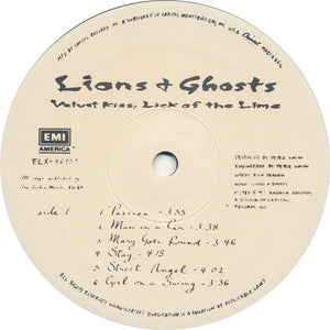 Lions & Ghosts : Velvet Kiss, Lick Of The Lime (LP, Album, Spe)