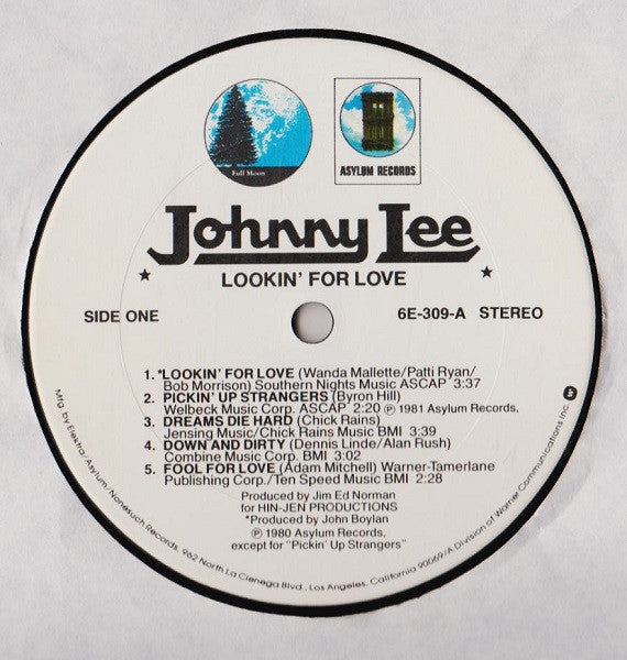 Johnny Lee (3) : Lookin' For Love (LP, Album, Club)