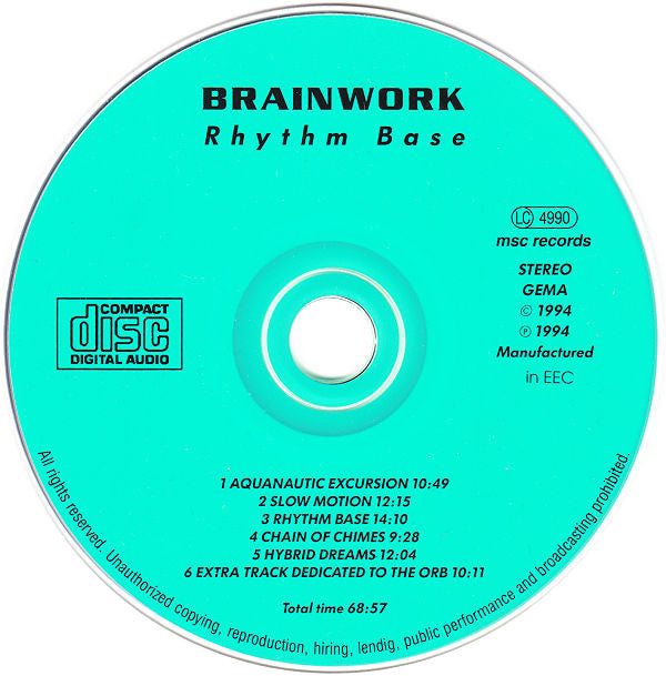 Brainwork : Rhythm Base (CD, Album)