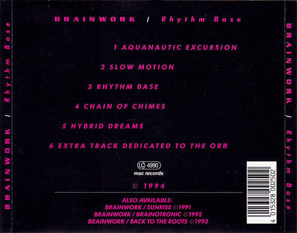 Brainwork : Rhythm Base (CD, Album)