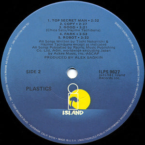 Plastics : Plastics (LP, Album, Jac)