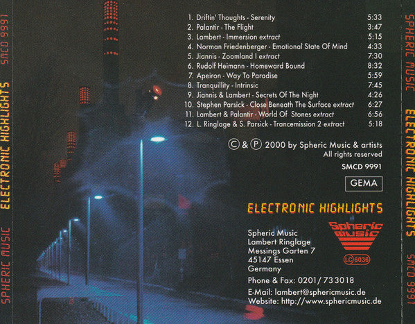 Various : Electronic Highlights (CD, Comp)