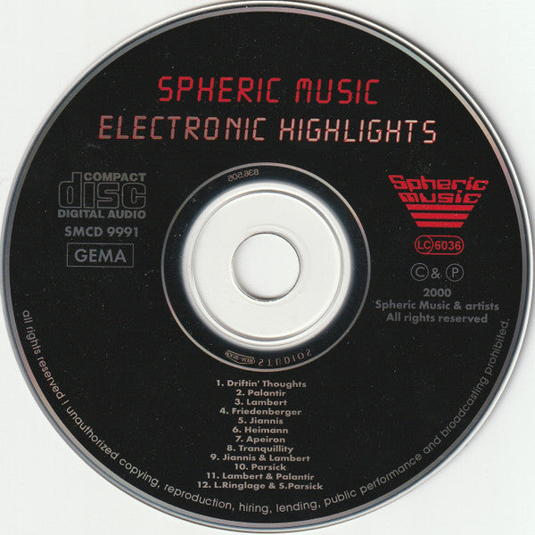 Various : Electronic Highlights (CD, Comp)