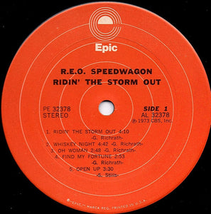 R.E.O. Speedwagon* : Ridin' The Storm Out (LP, Album, RE, Ter)