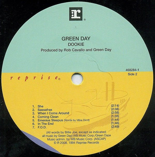 Green Day : Dookie (LP, Album, RE)