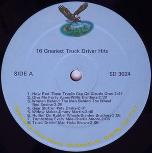Various : 16 Greatest Truck Driver Hits (LP, Comp, Blu)