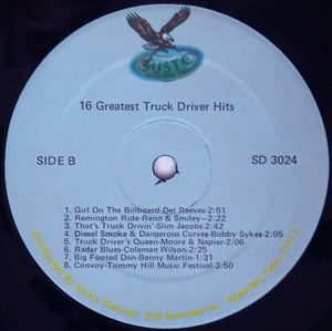 Various : 16 Greatest Truck Driver Hits (LP, Comp, Blu)