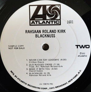 Rahsaan Roland Kirk* : Blacknuss (LP, Album, Mono, Promo, PR )