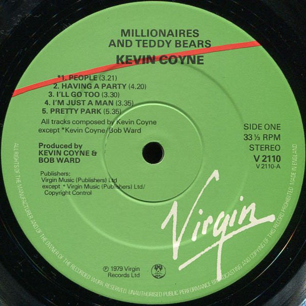 Kevin Coyne : Millionaires And Teddy Bears (LP, Album)