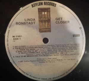 Linda Ronstadt : Get Closer (LP, Album)