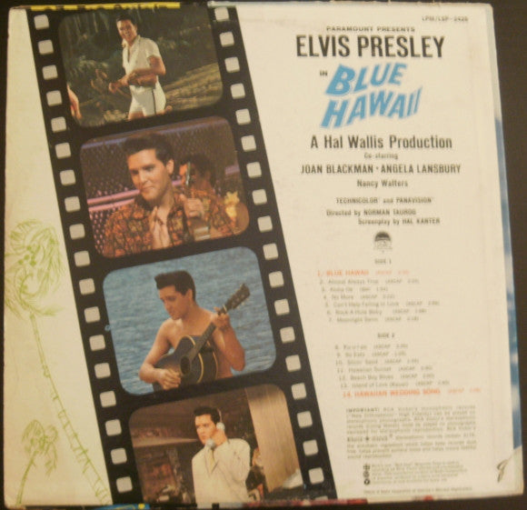 Elvis Presley : Blue Hawaii (LP, Album, Mono, Ind)