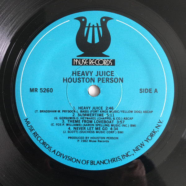 Houston Person : Heavy Juice (LP, Album)