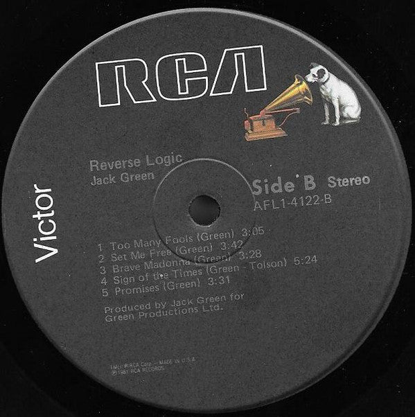 Jack Green : Reverse Logic (LP, Album)