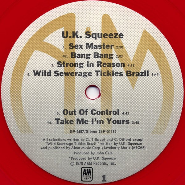 U.K. Squeeze* : U.K. Squeeze (LP, Album, Ltd, Red)
